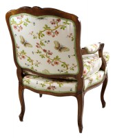 Walnut Framed Armchair