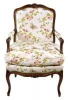 Walnut Framed Armchair