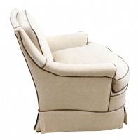 Linen Upholstered Club Chair