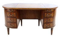 Midcentury Modern Oval Desk