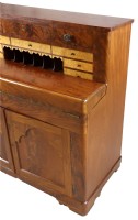 Antique Inlaid Chestnut Secretary