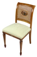 Vintage Cane Handpainted Desk Chair