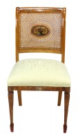 Vintage Cane Handpainted Desk Chair