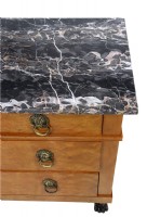 Inlaid Wooden Chest WIth Lions Feet