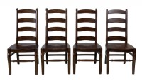 Set of Four Wynn Ladderback Dining Chairs