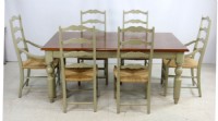Painted Farmhouse Table & Chairs