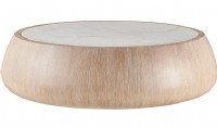 ROUND COCKTAIL TABLE WITH MARBLE TOP