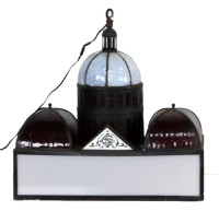 Antique Stained Glass Pool Table Chandelier