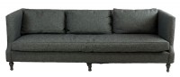 Arhaus Grey Tween Bench Seat Sofa