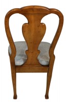 Inlaid Banded Chestnut Dining Table & Chair