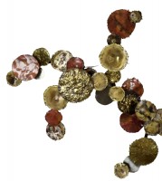 Multicolored Metal Floral Sculpture
