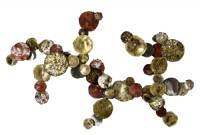 Multicolored Metal Floral Sculpture