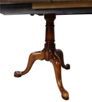 Distressed Plank Top Double Pedestal Dining Set