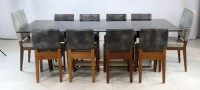 Desiron Chrysler Glass Dining table/10 chairs
