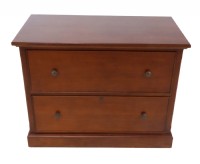 Cherry Wood Executive Desk with File Cabinet