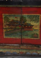 Vintage Mongolian Chest Landscape