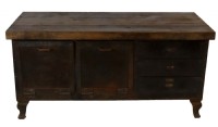 John Van Range Butcher Block & Metal Island