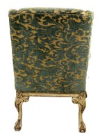 Green & Gold Highback Chair