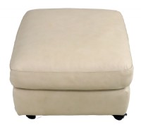 Italsofa Tan Leather Chair & Ottoman