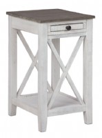 white accent table