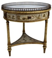 Round Marble Top Occasional Table