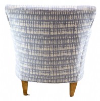 Pair of Blue/Grey Modern Club Chairs