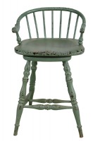 Set of 4 Hand Waxed Counter Stools