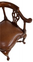 Set of 4 Theodore Alexander Mahogany Corner Chairs