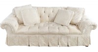 Rolled Arm Tufted Back Sofa