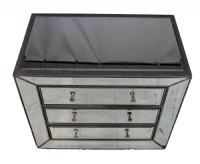 Three Drawer Mirrored Chest