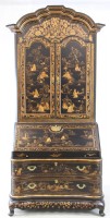 Black and Gilt Lacquer Secretaire