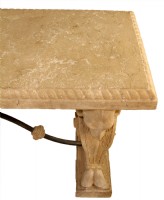 Composite Limestone Console Table