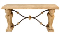 Composite Limestone Console Table