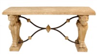 Composite Limestone Console Table