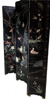 Asian Lacquered Room Divider