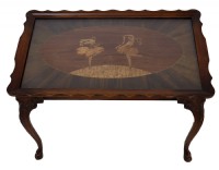 Vintage Inlaid Small Coffee Table