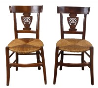 Set of Two Antique Wooden Chairs