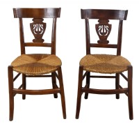 Set of Two Antique Wooden Chairs