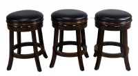 Set of 3 Backless Swivel Counter Stools