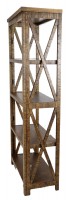 Rustic Brown Wooden Etagere