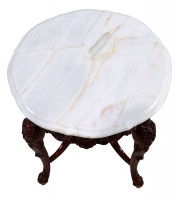 Marble Topped Round Table