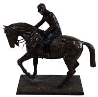 Bronze Horse with Jockey