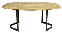 Vintage Travertine Marble Dining Table