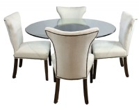 Round Glass Top Dining Set