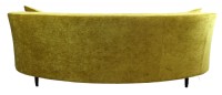 Velvet Upholstered Kidney Sofa