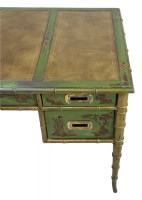 1950s Vintage Drexel Chinoiserie Bamboo Desk