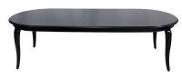 Black Painted Oval Dining Set