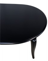 Black Painted Oval Dining Set