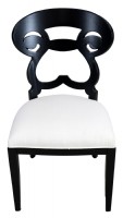 Black Painted Oval Dining Set