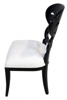 Black Painted Oval Dining Set